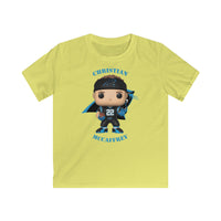 Christian McCaffrey Carolina Panthers, Kids Gildan Softstyle Tee Shirt