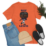 Ray Lewis Baltimore Ravens, Soft Cotton Bella and Canvas Short Sleeve Tee shirt