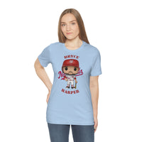 Bryce Harper Washington Nationals, Soft Cotton Bella and Canvas Short Sleeve Tee shirt