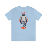Mr Met New York Mets, Soft Cotton Bella and Canvas Short Sleeve Tee shirt
