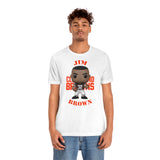 Jim Brown Cleveland Browns, Soft Cotton Bella and Canvas Short Sleeve Tee shirt