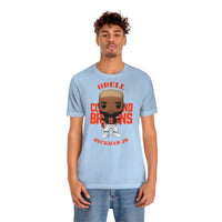Odell Beckham Jr Cleveland Browns, Soft Cotton Bella and Canvas Short Sleeve Tee shirt