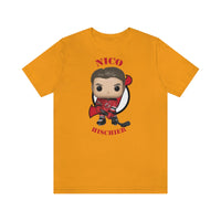 Nico Hischier New Jersey Devils, Soft Cotton Bella and Canvas Short Sleeve Tee shirt