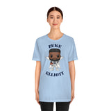 Zeke Elliott Dallas Cowboys (Throwback), Soft Cotton Bella and Canvas Short Sleeve Tee shirt