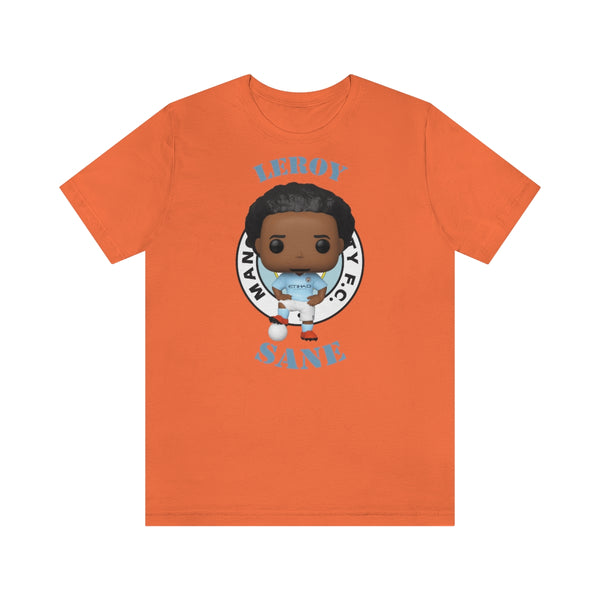 Leroy Sane Manchester City, Soft Cotton Bella and Canvas Short Sleeve Tee shirt