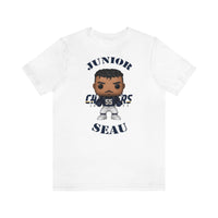 Junior Seau L.A Chargers, Soft Cotton Bella and Canvas Short Sleeve Tee shirt