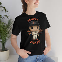 Buster Posey San Francisco Giants, Soft Cotton Bella and Canvas Short Sleeve Tee shirt