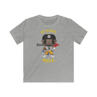 Leveon Bell Pittsburgh Steelers, Kids Gildan Softstyle Tee Shirt