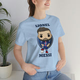 Lionel Messi PSG, Soft Cotton Bella and Canvas Short Sleeve Tee shirt