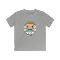 Kevin De Bruyne Manchester City, Kids Gildan Softstyle Tee Shirt