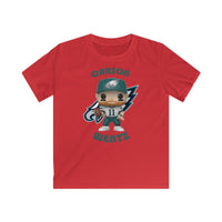 Carson Wentz Philadelphia Eagles White Jersey, Kids Gildan Softstyle Tee Shirt