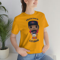 Francisco Lindor Cleveland Indians, Soft Cotton Bella and Canvas Short Sleeve Tee shirt