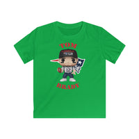 Tom Brady New England Patriots Superbowl, Kids Gildan Softstyle Tee Shirt