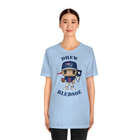 Drew Bledsoe New England Patriots, Soft Cotton Bella and Canvas Short Sleeve Tee shirt