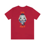 Mr Met New York Mets, Soft Cotton Bella and Canvas Short Sleeve Tee shirt