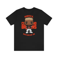 Odell Beckham Jr Cleveland Browns, Soft Cotton Bella and Canvas Short Sleeve Tee shirt