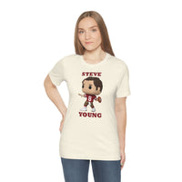 Steve Young San Francisco 49ers, Soft Cotton Bella and Canvas Short Sleeve Tee shirt