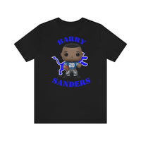 Barry Sanders Detroit Lions, Soft Cotton Bella and Canvas Short Sleeve Tee shirt