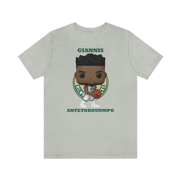 Giannis Antetokounmpo Milwaukee Bucks , Soft Cotton Bella and Canvas Short Sleeve Tee shirt