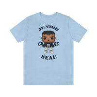 Junior Seau L.A Chargers, Soft Cotton Bella and Canvas Short Sleeve Tee shirt