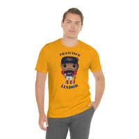 Francisco Lindor Cleveland Indians, Soft Cotton Bella and Canvas Short Sleeve Tee shirt