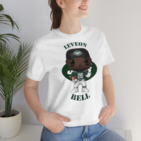 Leveon Bell New York Jets, Soft Cotton Bella and Canvas Short Sleeve Tee shirt