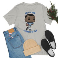 Barry Sanders Detroit Lions, Soft Cotton Bella and Canvas Short Sleeve Tee shirt