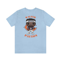 Walter Payton Chicago Bears (Dark), Soft Cotton Bella and Canvas Short Sleeve Tee shirt