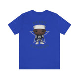 Deion Sanders Dallas Cowboys Throwback, Soft Cotton Bella and Canvas Short Sleeve Tee shirt