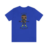 Russell Wilson Seattle Seahawks (Large), Soft Cotton Bella and Canvas Short Sleeve Tee shirt