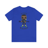Russell Wilson Seattle Seahawks (Large), Soft Cotton Bella and Canvas Short Sleeve Tee shirt