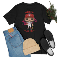 Bryce Harper Washington Nationals, Soft Cotton Bella and Canvas Short Sleeve Tee shirt