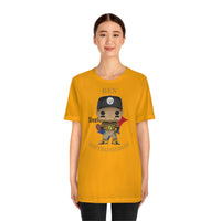 Ben Roethlisberger Pittsburgh Steelers Throwback, Soft Cotton Bella and Canvas Short Sleeve Tee shirt