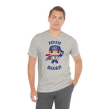 Josh Allen Buffalo Bills, Soft Cotton Bella and Canvas Short Sleeve Tee shirt