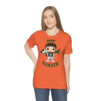 Joe Namath New York Jets, Soft Cotton Bella and Canvas Short Sleeve Tee shirt