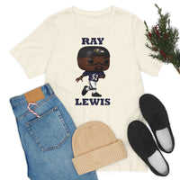 Ray Lewis Baltimore Ravens, Soft Cotton Bella and Canvas Short Sleeve Tee shirt