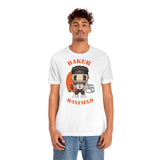 Baker Mayfield Cleveland Browns, Soft Cotton Bella and Canvas Short Sleeve Tee shirt