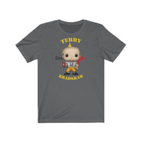 Terry Bradshaw Pittsburgh Steelers (White), Soft Cotton Bella and Canvas Short Sleeve Tee shirt