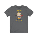 Terry Bradshaw Pittsburgh Steelers (White), Soft Cotton Bella and Canvas Short Sleeve Tee shirt