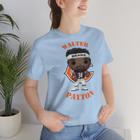 Walter Payton Chicago Bears (Dark), Soft Cotton Bella and Canvas Short Sleeve Tee shirt