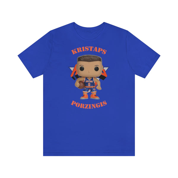 Kristaps Porzingis New York Knicks, Soft Cotton Bella and Canvas Short Sleeve Tee shirt