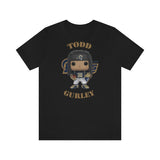 Todd Gurley L.A Rams, Soft Cotton Bella and Canvas Short Sleeve Tee shirt