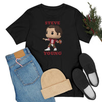 Steve Young San Francisco 49ers, Soft Cotton Bella and Canvas Short Sleeve Tee shirt