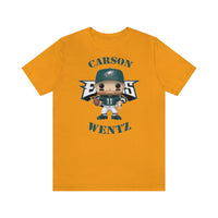Carson Wentz Philadelphia Eagles (Green Jersey), Soft Cotton Bella and Canvas Short Sleeve Tee shirt