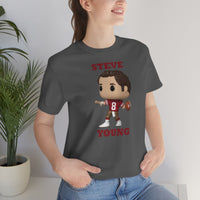 Steve Young San Francisco 49ers, Soft Cotton Bella and Canvas Short Sleeve Tee shirt