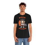 Baker Mayfield Cleveland Browns, Soft Cotton Bella and Canvas Short Sleeve Tee shirt
