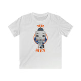 Mr Met New York Mets, Kids Gildan Softstyle Tee Shirt