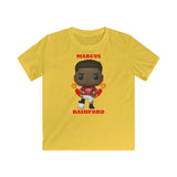 Marcus Rashford Manchester United, Kids Gildan Softstyle Tee Shirt