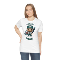 Carson Wentz Philadelphia Eagles (White Jersey), Soft Cotton Bella and Canvas Short Sleeve Tee shirt