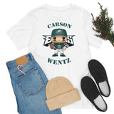 Carson Wentz Philadelphia Eagles (Green Jersey), Soft Cotton Bella and Canvas Short Sleeve Tee shirt